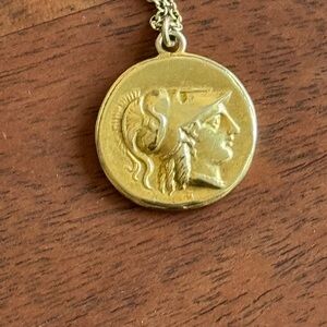 Classic Gold Medallion Necklace